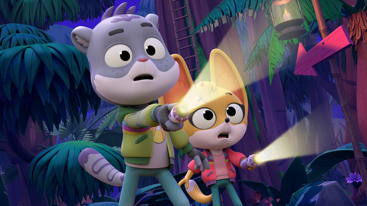 Kit Und Sam Bei Einer Spinne Speurneuzen Kit & Sam | Officiële Netflix-website